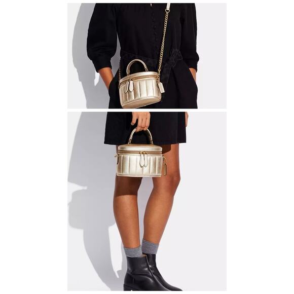 Coach | Gold Trail Crossbody Bag with Quilting - Picture 16 of 16